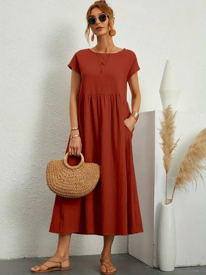 Ursina™ | Flytende Midi Kjole
