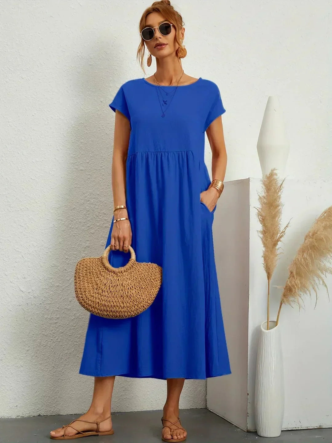 Ursina™ | Flytende Midi Kjole