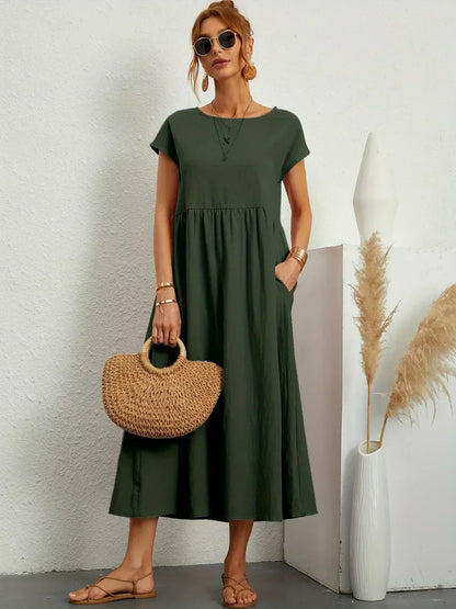 Ursina™ | Flytende Midi Kjole