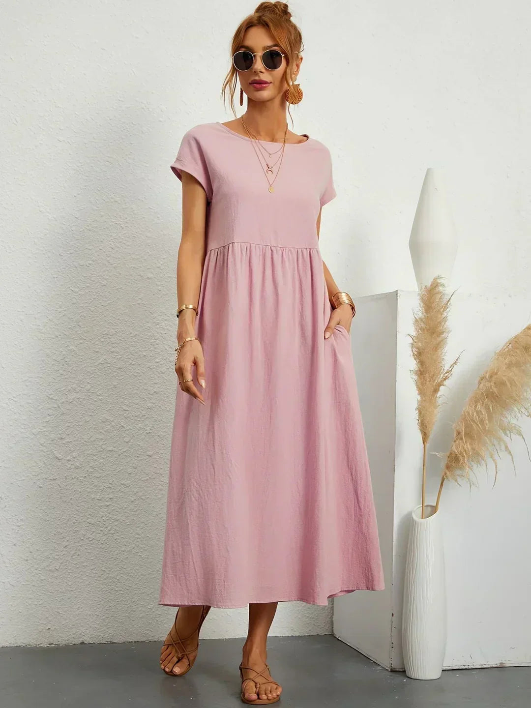 Ursina™ | Flytende Midi Kjole