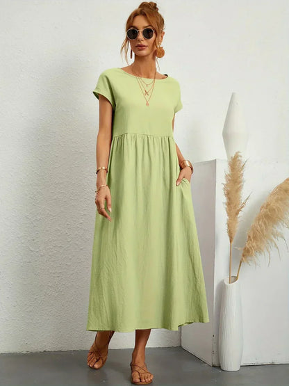 Ursina™ | Flytende Midi Kjole