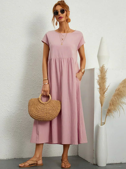 Ursina™ | Flytende Midi Kjole