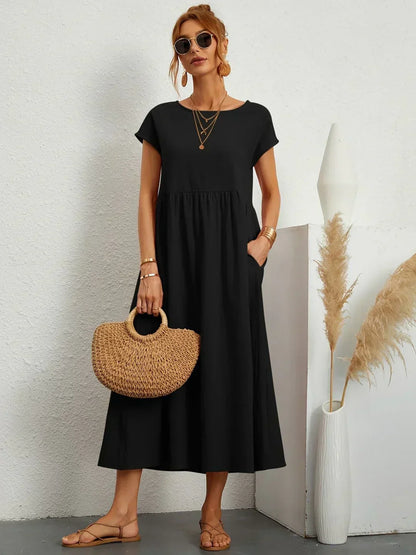 Ursina™ | Flytende Midi Kjole
