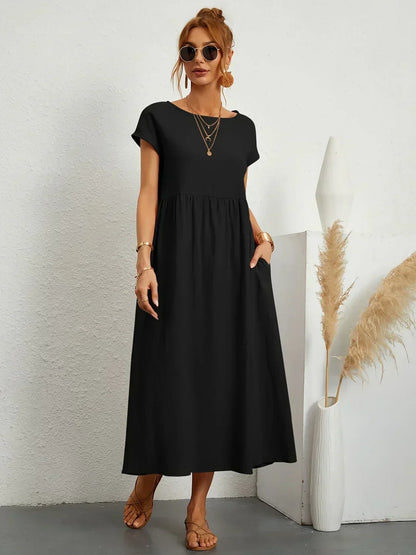 Ursina™ | Flytende Midi Kjole