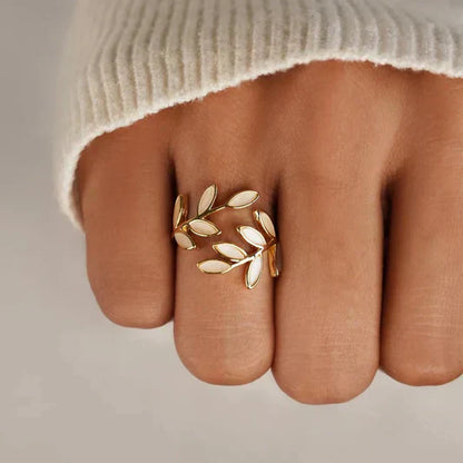 Pure Blad Justerbar Ring