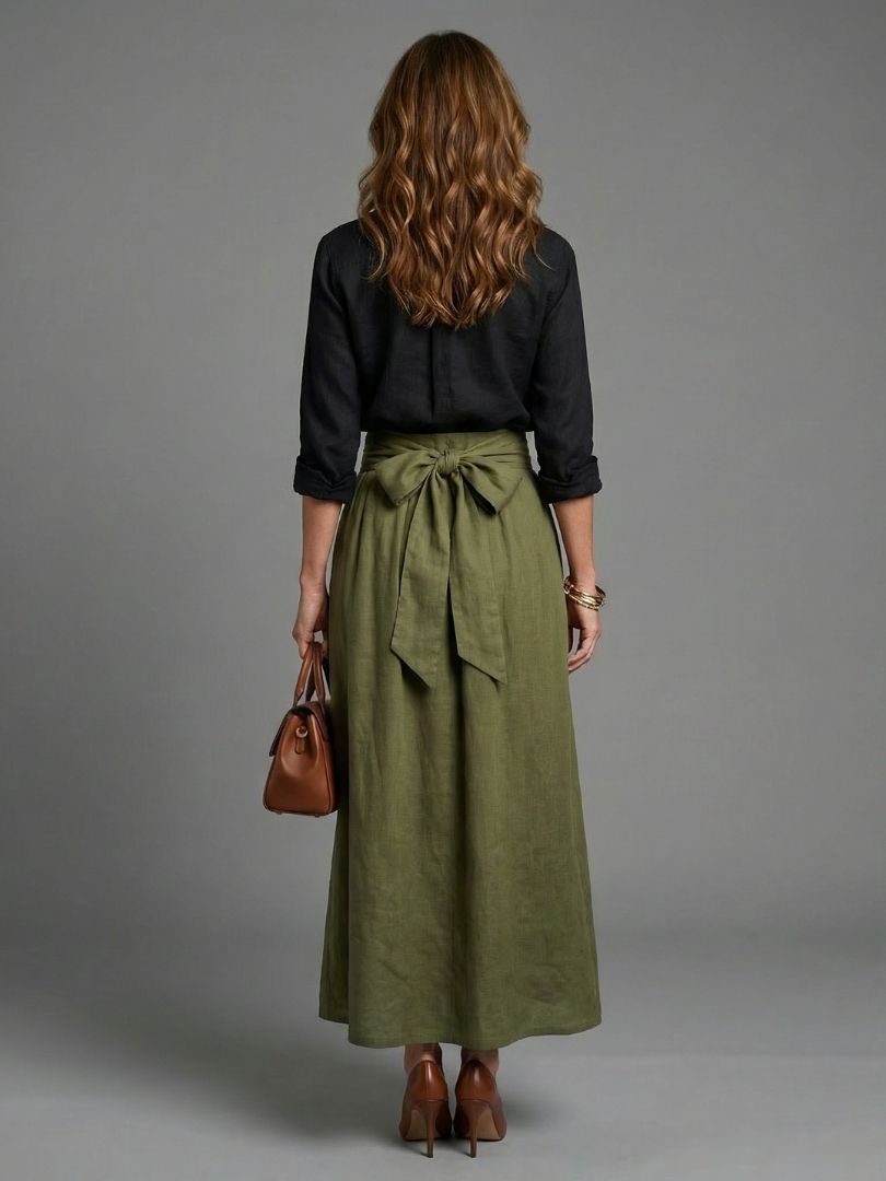 Vera | Bluse & Midi Skjørt Sett