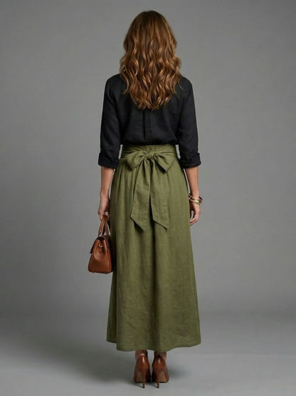 Vera | Bluse & Midi Skjørt Sett