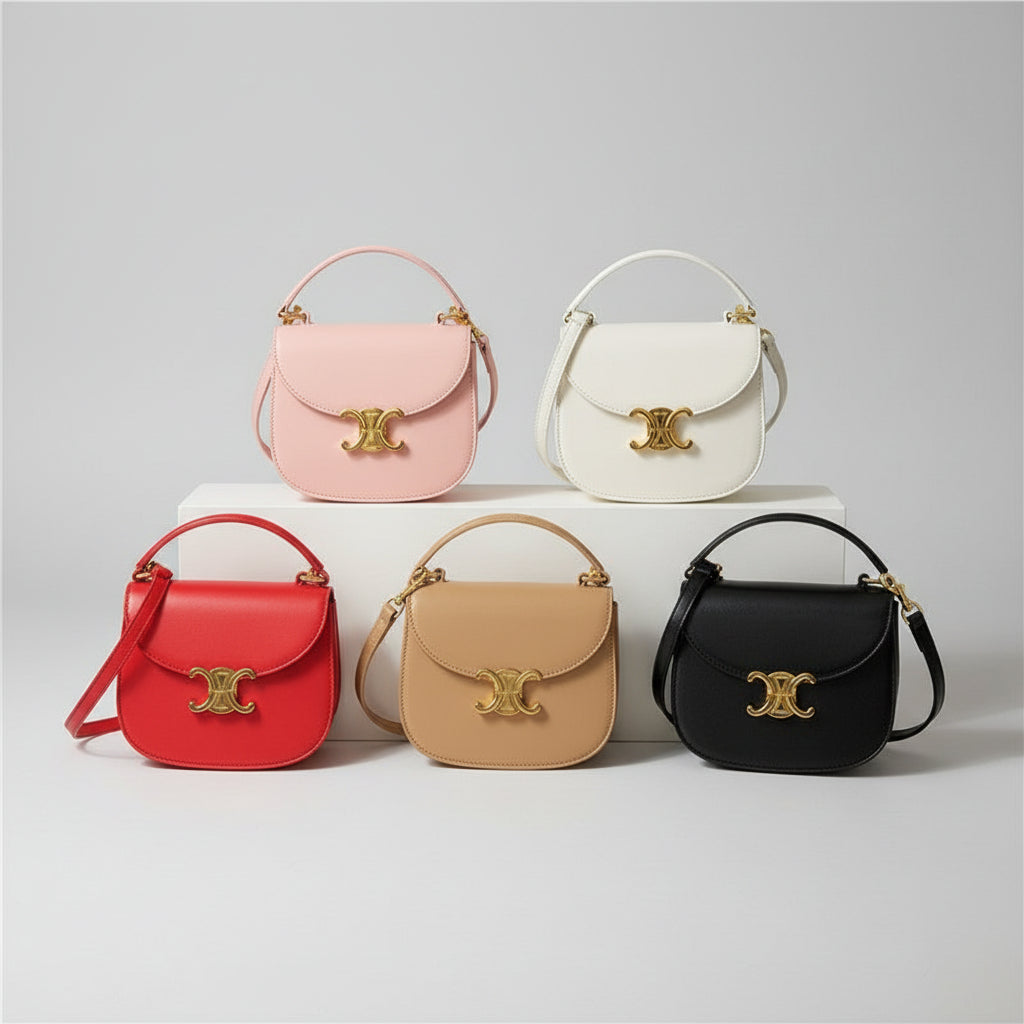 Mini Crossbody Bag med Gulltone