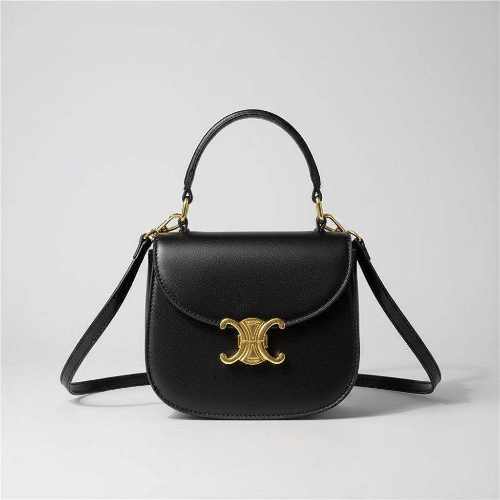 Mini Crossbody Bag med Gulltone