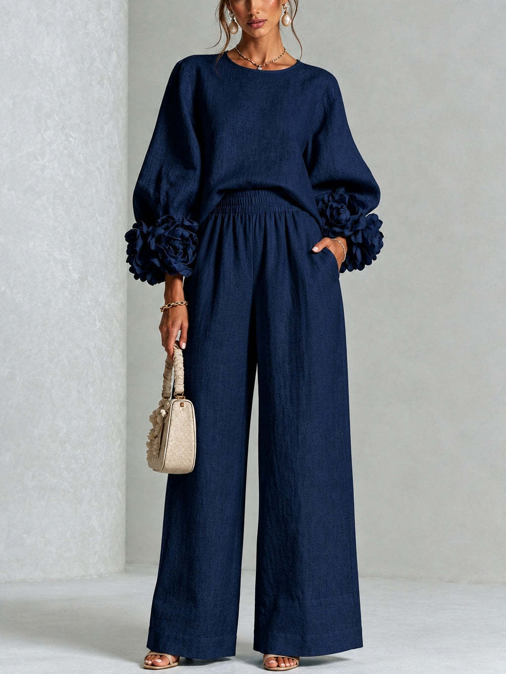 Rosalia | Floral Cuff Two-piece set