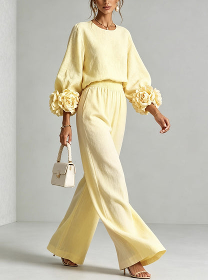 Rosalia | Floral Cuff Two-piece set