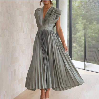 Marni™ | Tidløs Plisserte Midi Kjole