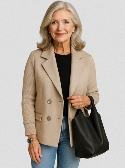 Elena | Elegant strikket blazer
