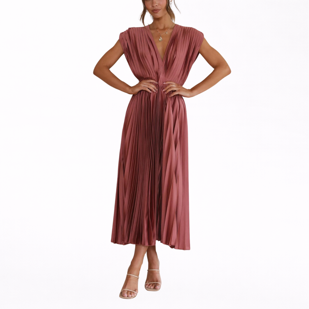 Isla | Elegant plissékjole