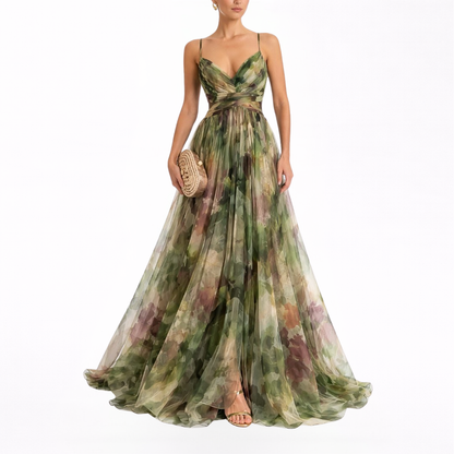 Giselle | Fortryllende Maxi-kjole med Blomsterprint