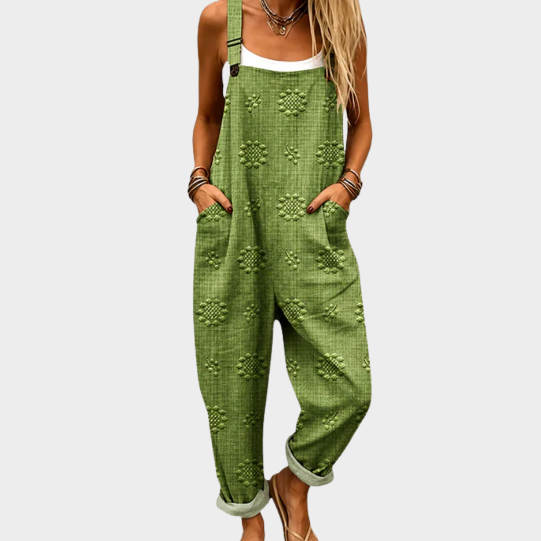 Comfortable Printed Dungarees
