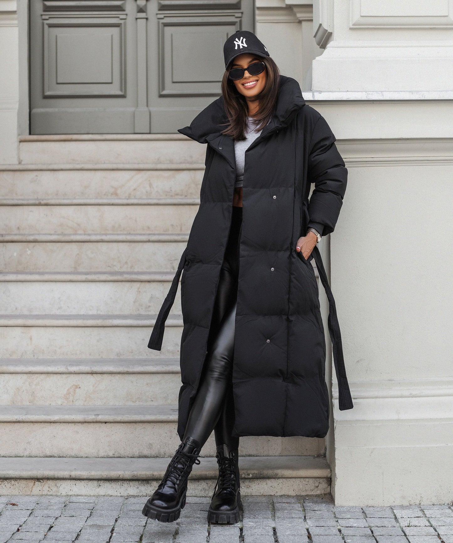 Elowen | Lang quilted vinterjakke