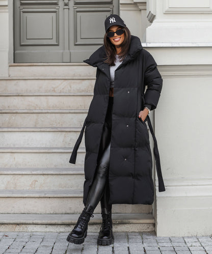 Elowen | Lang quilted vinterjakke