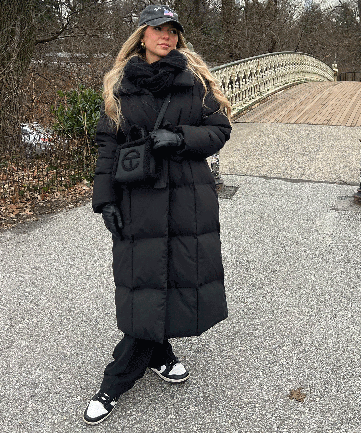 Elowen | Lang quilted vinterjakke