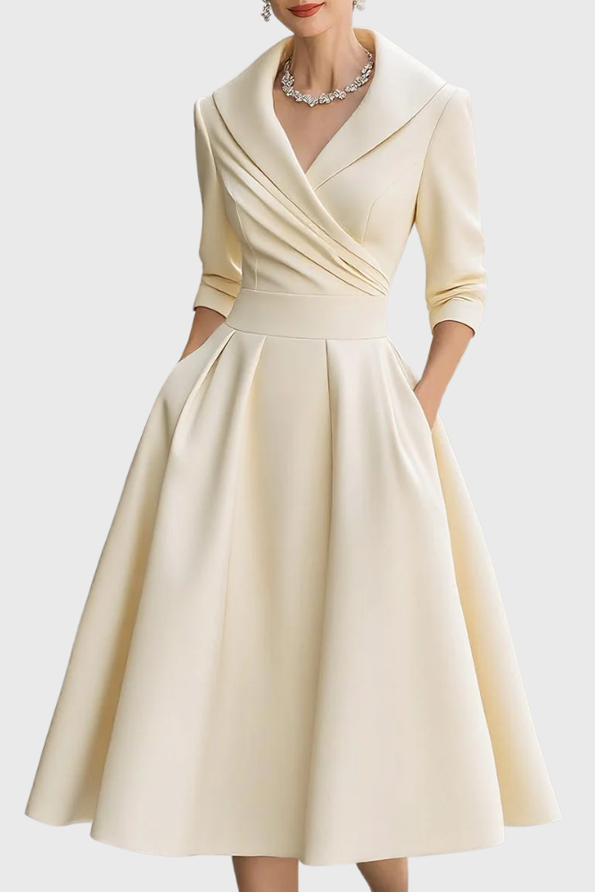 Rosa - Elegant midikjole