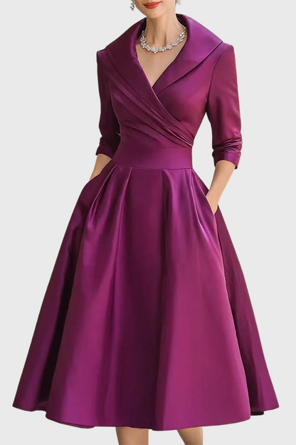 Rosa - Elegant midikjole