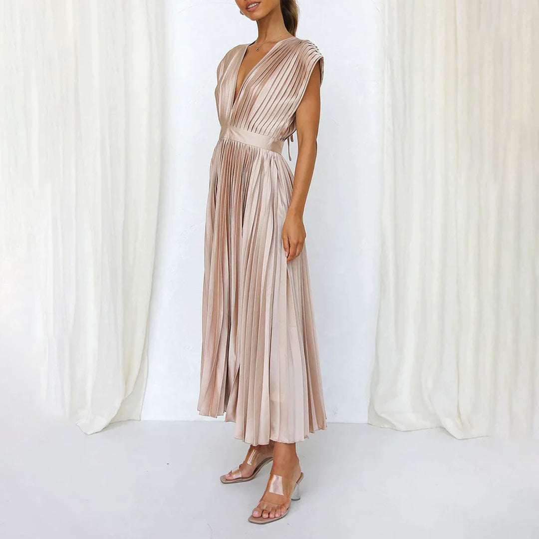 Marni™ | Tidløs Plisserte Midi Kjole