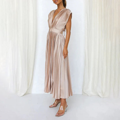 Marni™ | Tidløs Plisserte Midi Kjole