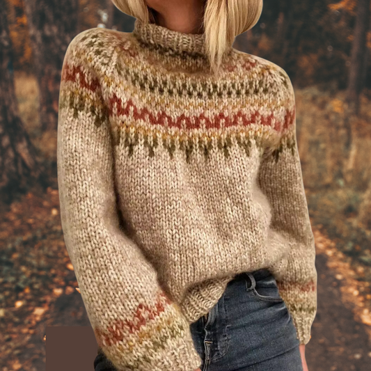 Astrid™ | Strikkegenser i nordisk stil for kvinner