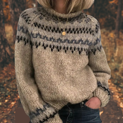 Astrid™ | Strikkegenser i nordisk stil for kvinner
