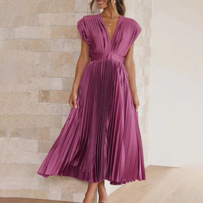 Marni™ | Tidløs Plisserte Midi Kjole