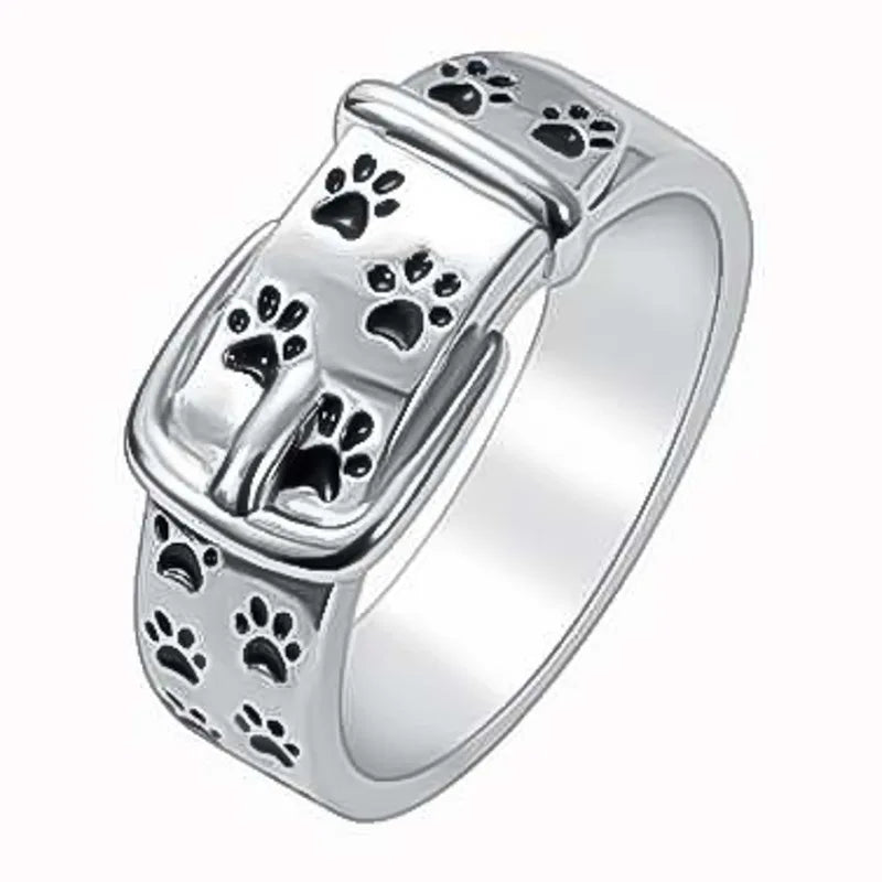 Søtt og Stilig Hund-Inspirert Krage Ring