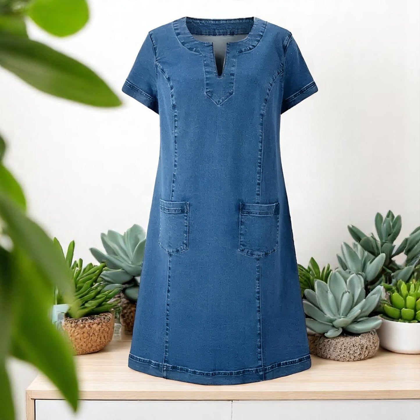 Claire™ | Denim Kjole
