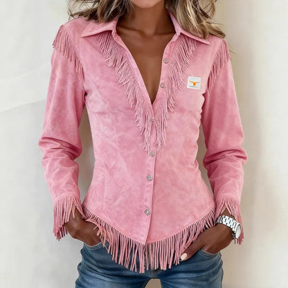 Kinsley │ Frynset Knappebluse