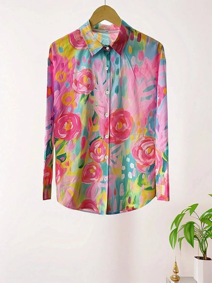 Sadie | Fargerik Mønster Bluse