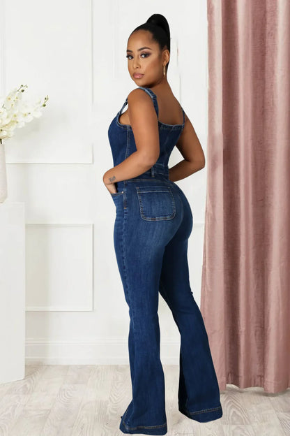 Luna | Vidbenet Denim Jumpsuit
