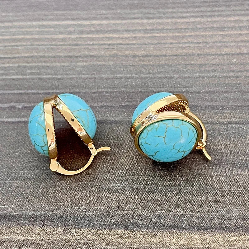 Elegant Vintage Geometrisk Stud Øredobber