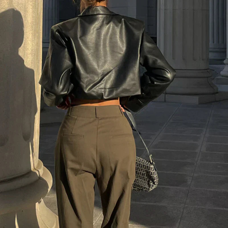 Élise™ | Elegant kunstskinnjakke