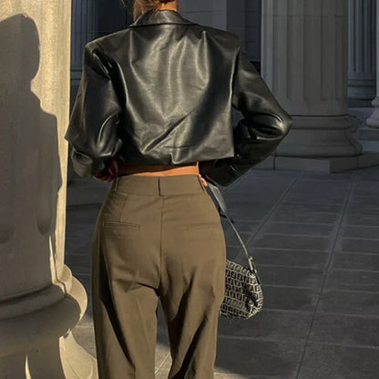 Élise™ | Elegant kunstskinnjakke