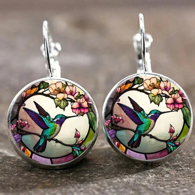 Kolibri Glasskuppel Anheng Halskjede