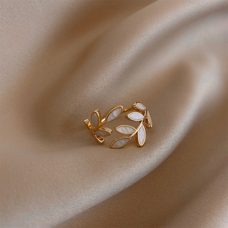 Pure Blad Justerbar Ring