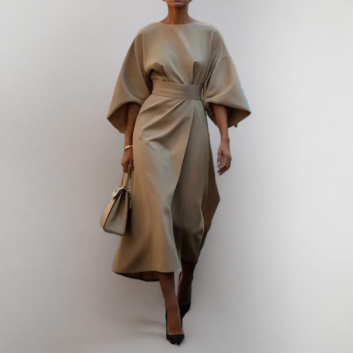 Eldra™ | Maxi-kjole med flaggermuserm