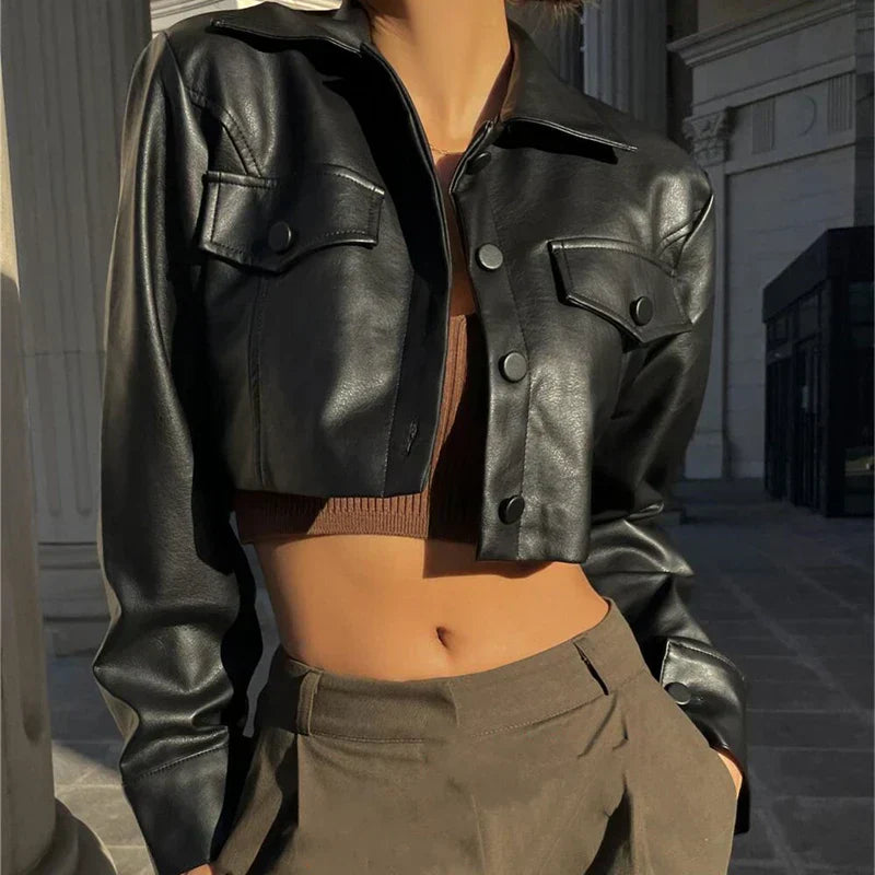 Élise™ | Elegant kunstskinnjakke