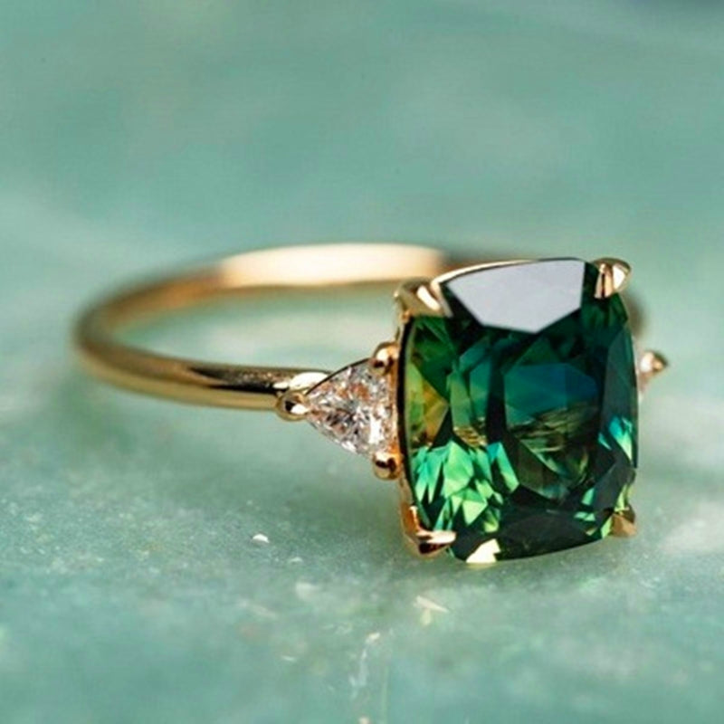 Luck Grønn Aksent Ring