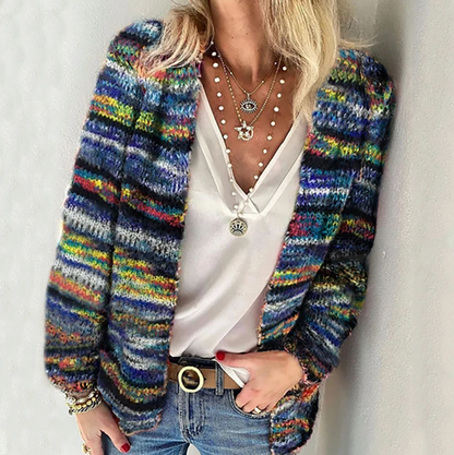 Camila | Flerfarget Knuffelcardigan