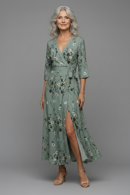 Selora | Halter Bloom Flow Maxi Kjole