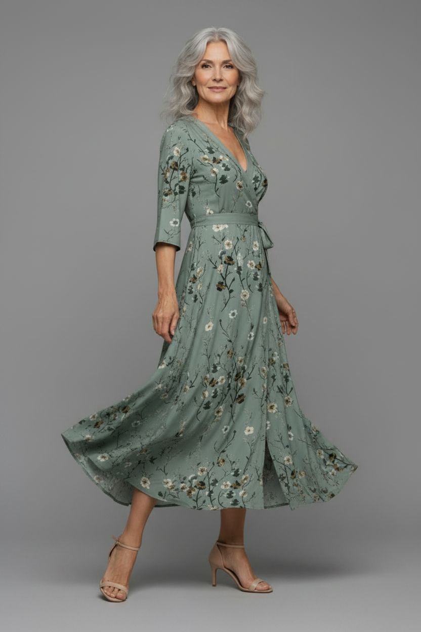 Selora | Halter Bloom Flow Maxi Kjole
