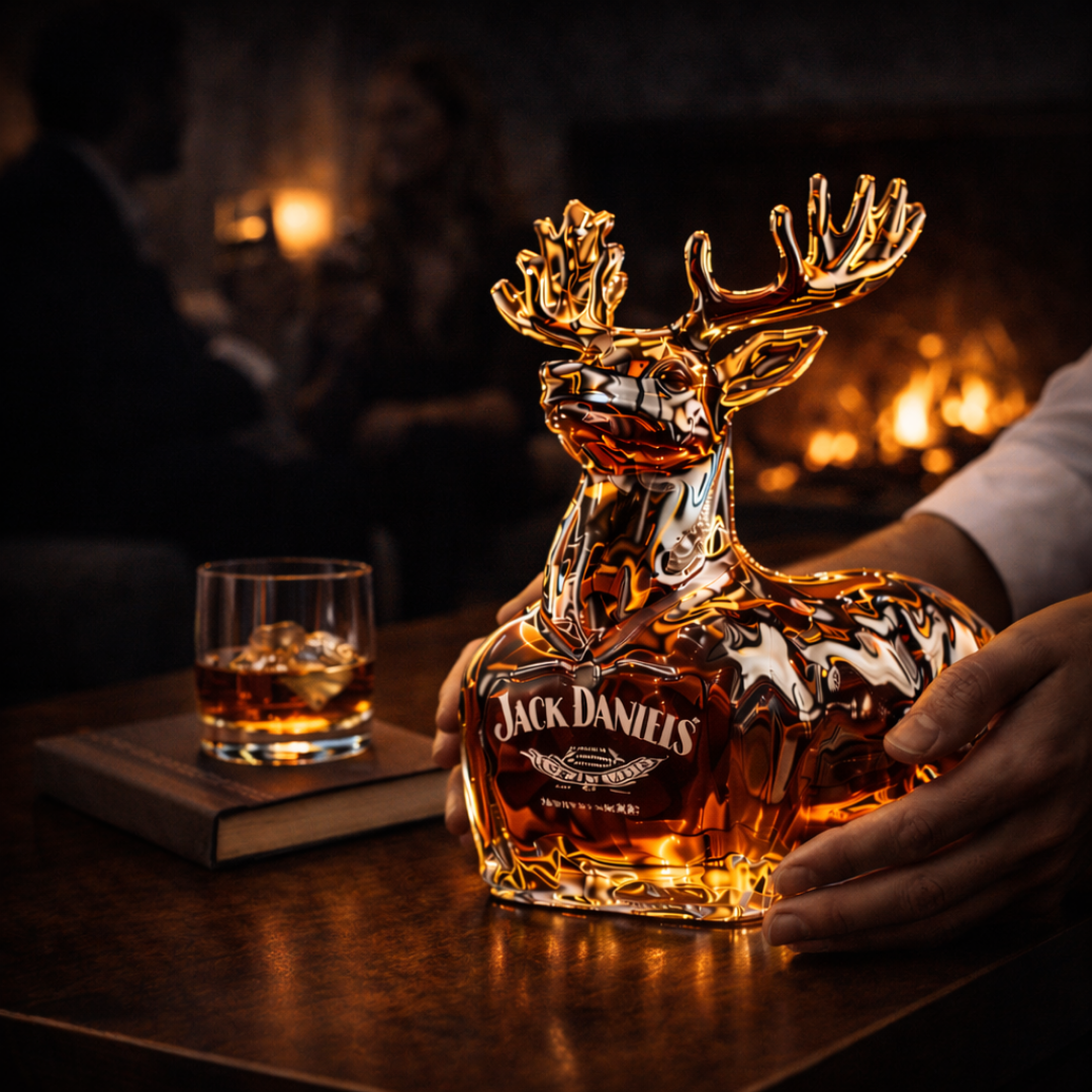 Jack Daniel's Whisky Flaske - Reinsdyrutgave