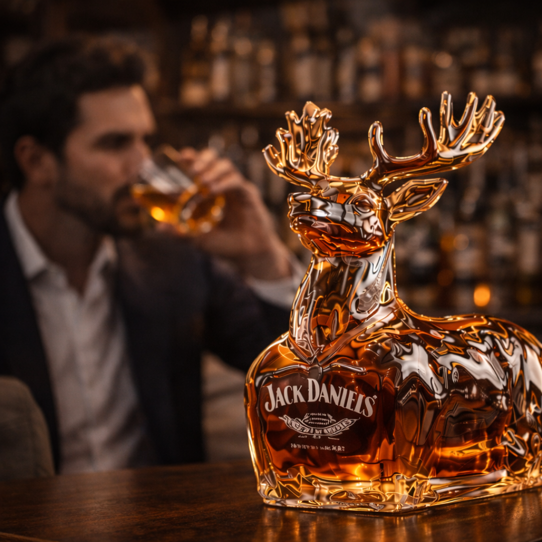 Jack Daniel's Whisky Flaske - Reinsdyrutgave
