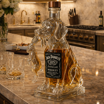 Jack Daniel's Whisky Flaske - Hund Edition