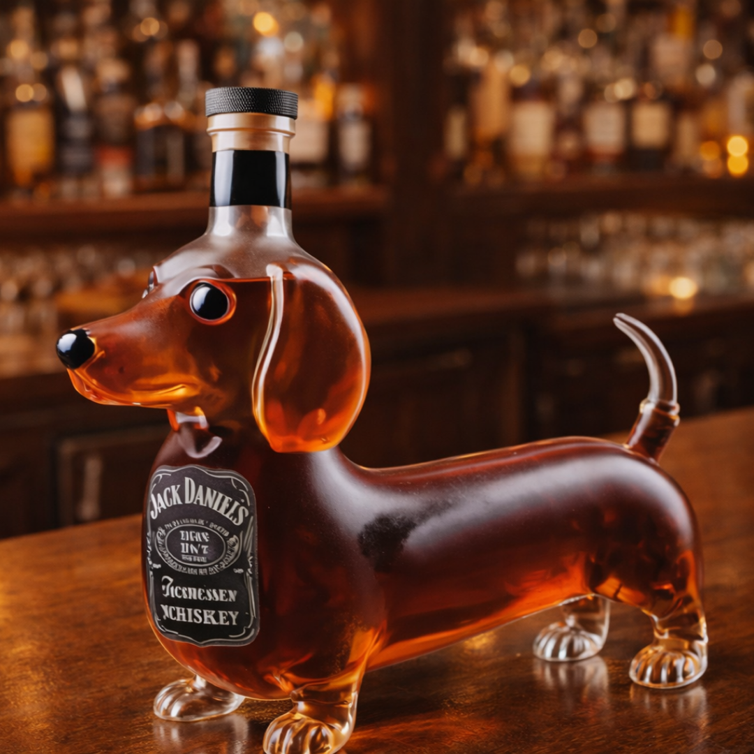 Jack Daniel's Whisky Flaske - Dachshund Utgave